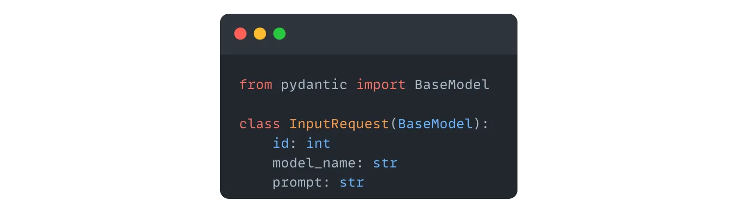 Pydantic example.