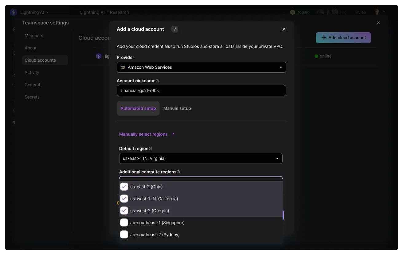 Create an AWS cloud account